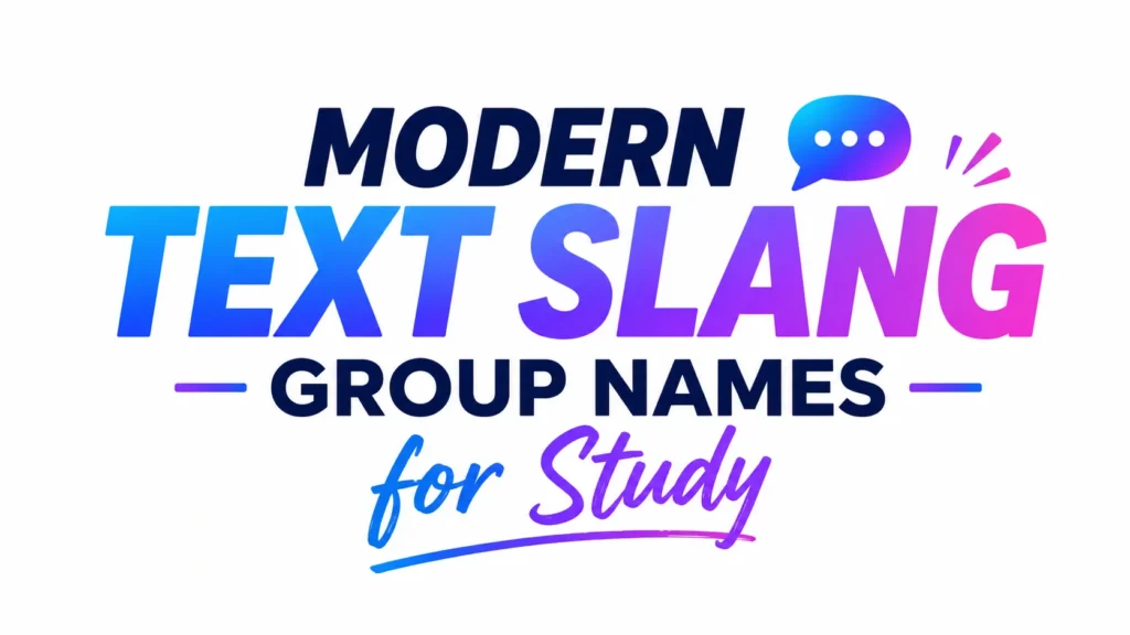 Group Names for Study: Motivating Ideas for Every Learning Team