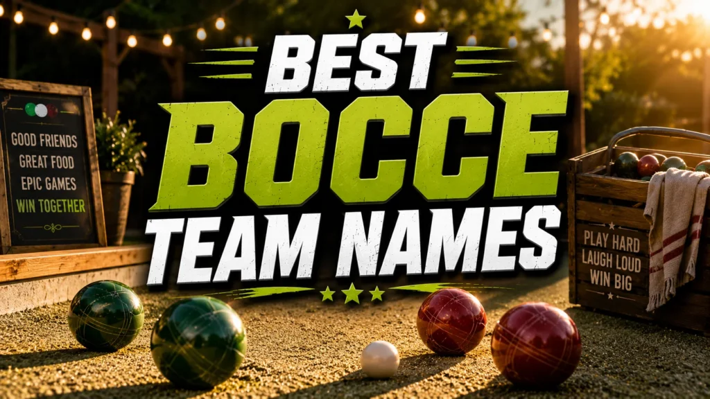 250+ Best Bocce Team Names (Funny, Clever & Unique)