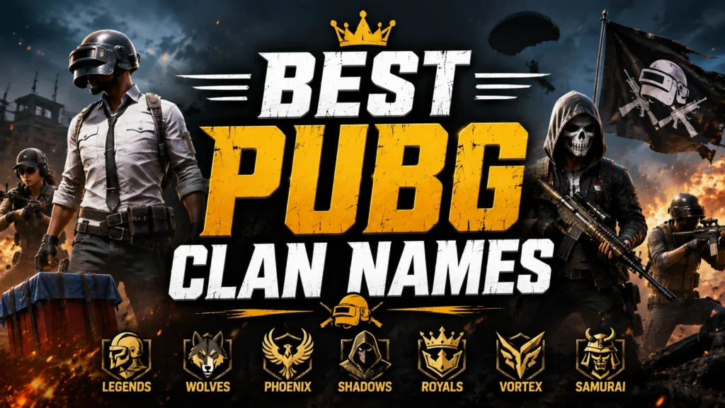 250+ Best PUBG Clan Names (Cool, Pro & Unique Ideas)