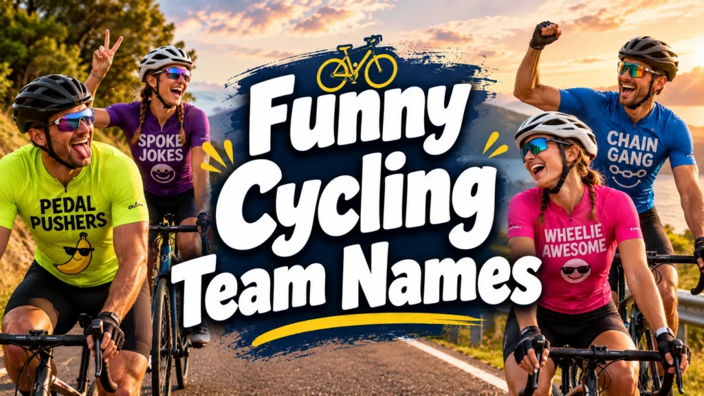 220+ Funny Cycling Team Names for Every Riding Group