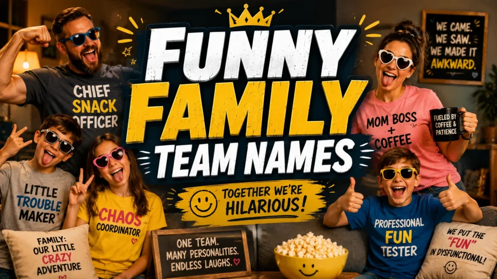 250+ Funny Family Team Names for Every Occasion