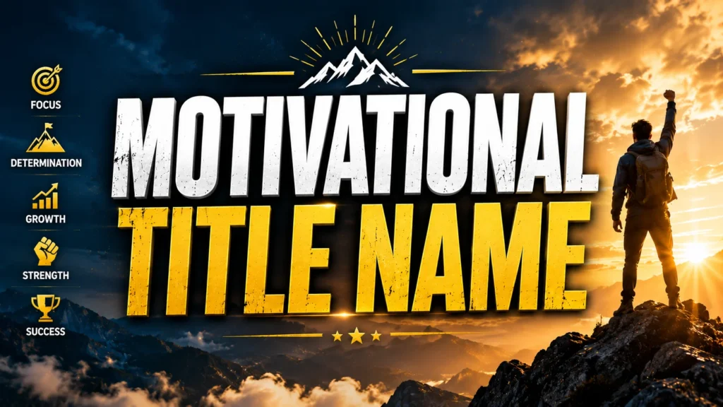 250+ Motivational Title Names (Powerful & Inspiring Ideas)