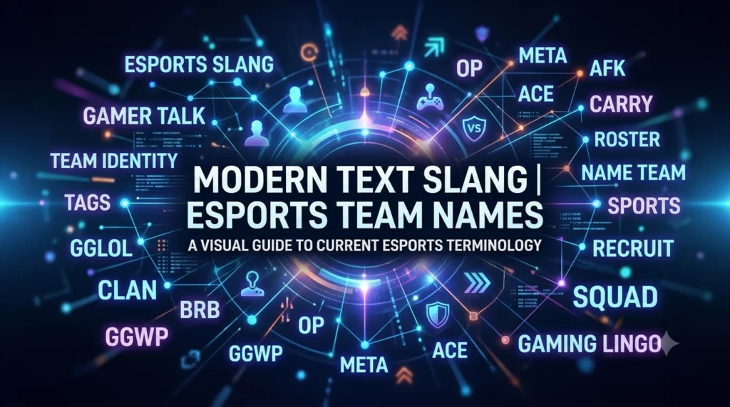 An elegant, professional digital banner in a 16:9 aspect ratio, designed as a website header or educational blog post graphic. The background features a futuristic, vibrant, and dark tech-themed circular network interface with glowing neon blue, purple, and orange lines, nodes, data streams, and gaming icons (like a controller, shield, and user avatars).