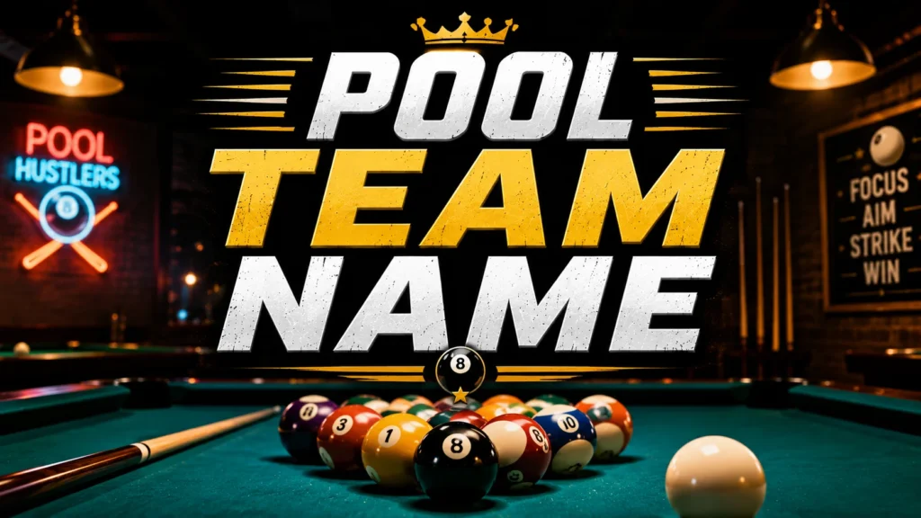 250+ Pool Team Names (Funny, Cool & Creative Ideas)