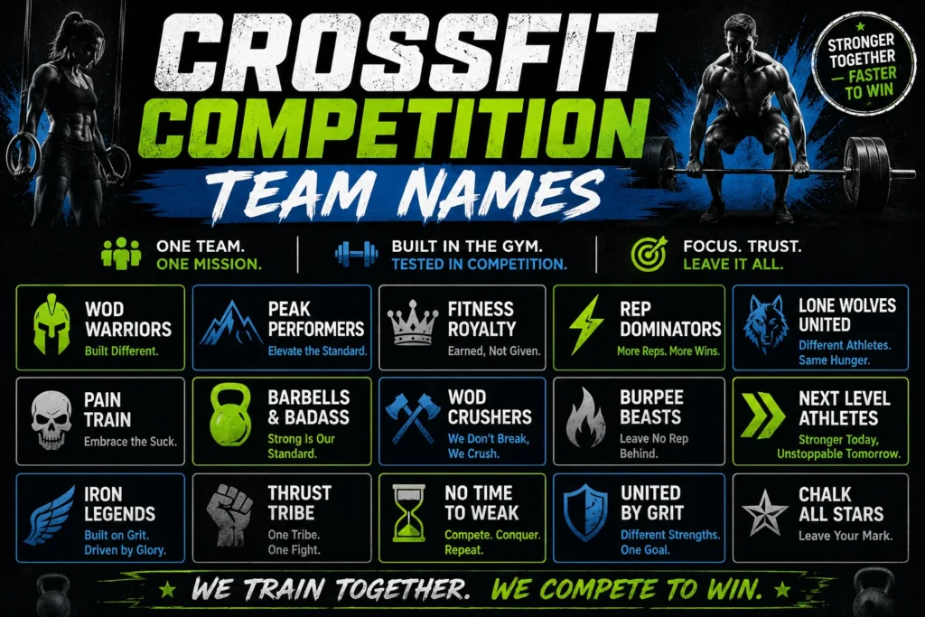 200+ CrossFit Competition Team Names