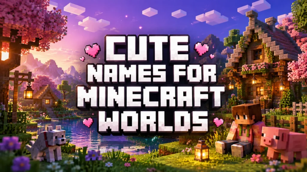 250+ Cute Names for Minecraft Worlds (Cozy, Aesthetic & Creative)