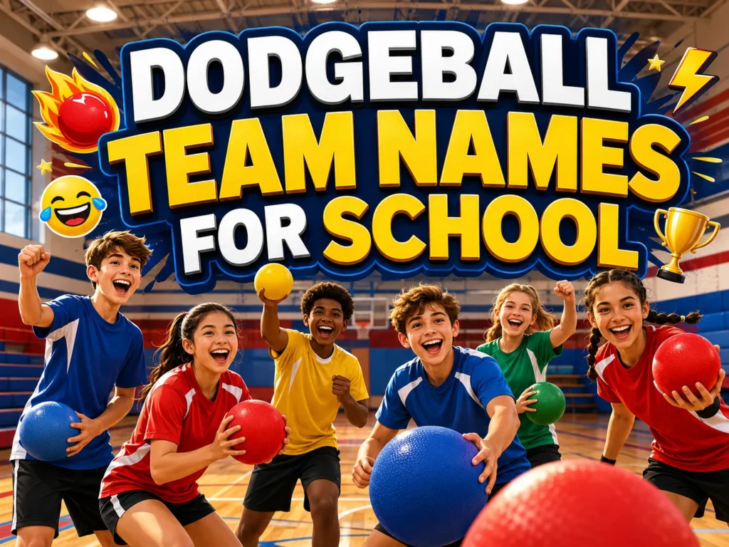 180 Dodgeball Team Names for School Teams