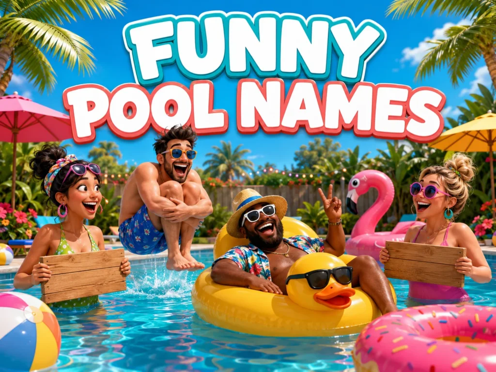 200 Funny Pool Names for Backyard Fun