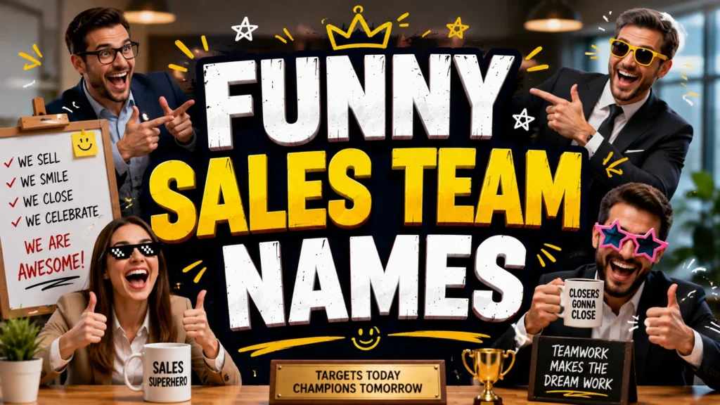 250+ Funny Sales Team Names (Clever & Creative Ideas)
