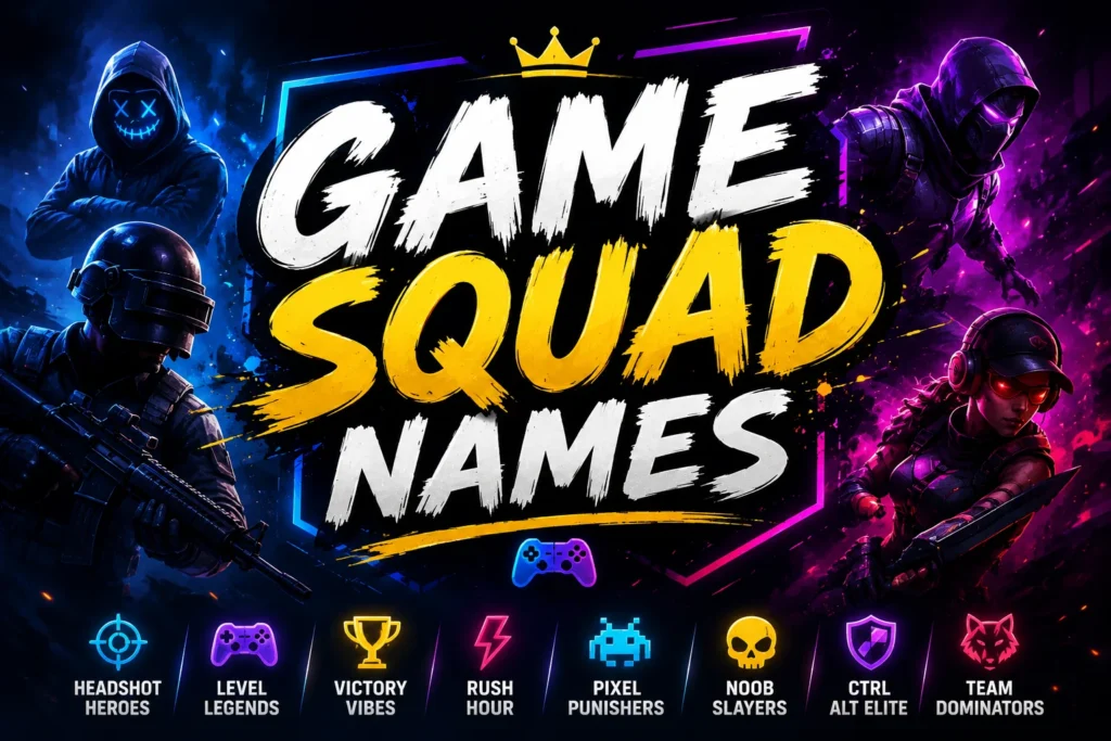 200+ Game Squad Names for Every Gaming Team