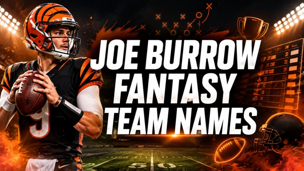 250+ Joe Burrow Fantasy Team Names for 2026