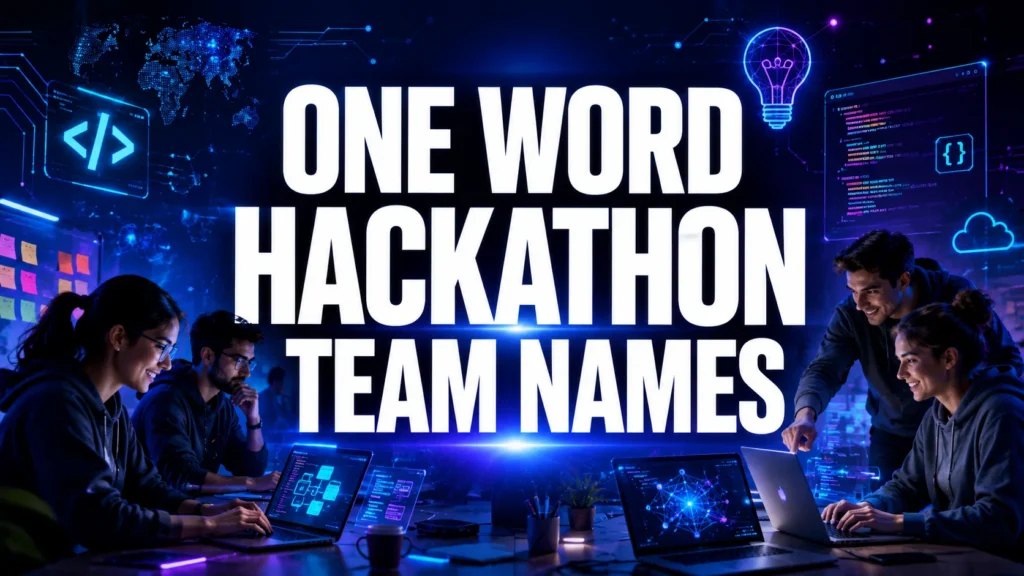 250+ One-Word Team Names for Hackathon: (Tech-Inspired)