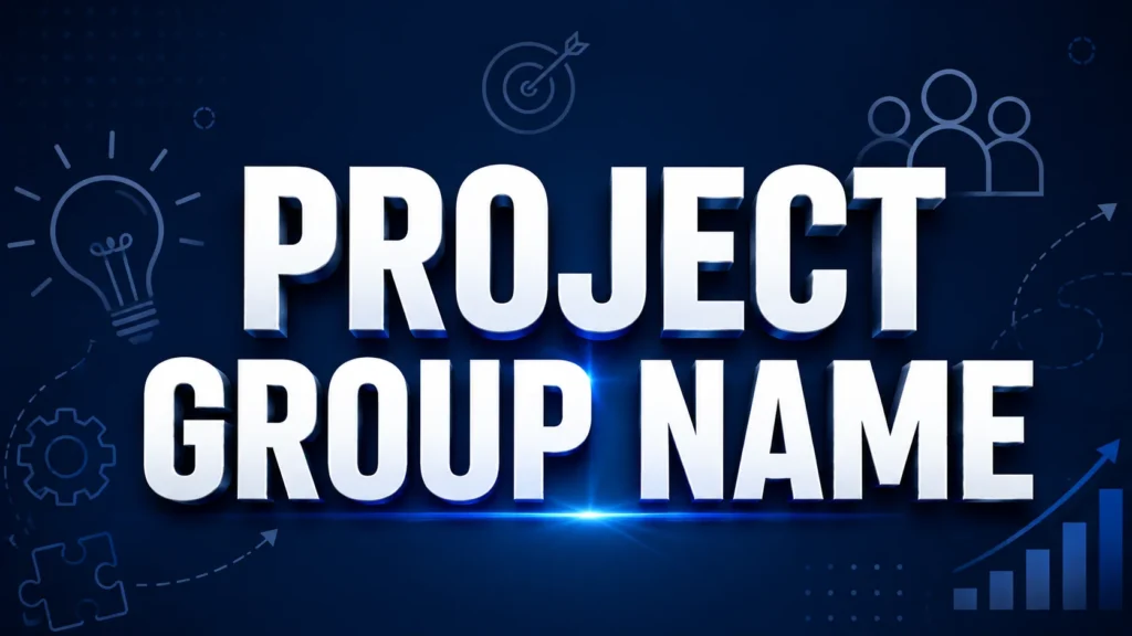 250+ Project Group Names for School, College & Work