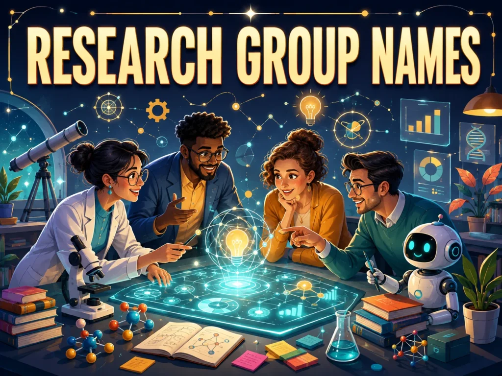 180+ Research Group Names for Every Field