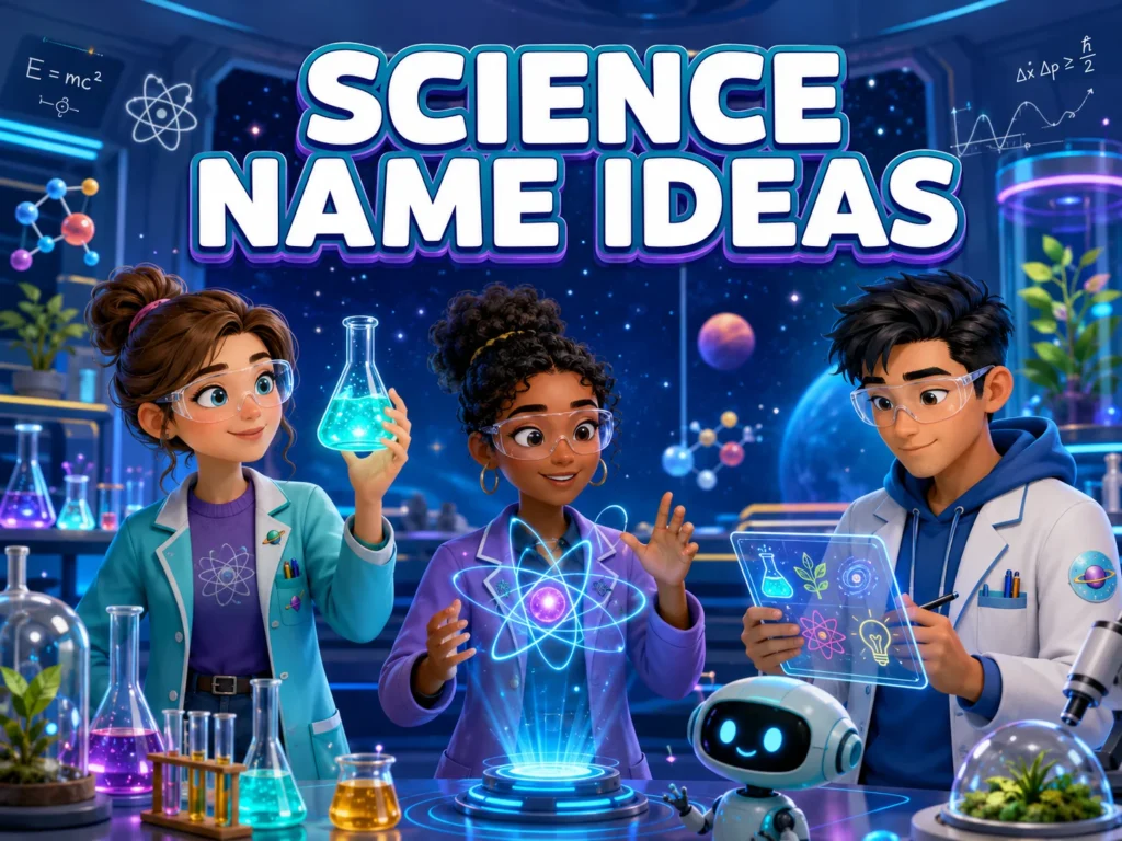 240+ Science Name Ideas for Teams, Clubs & Projects