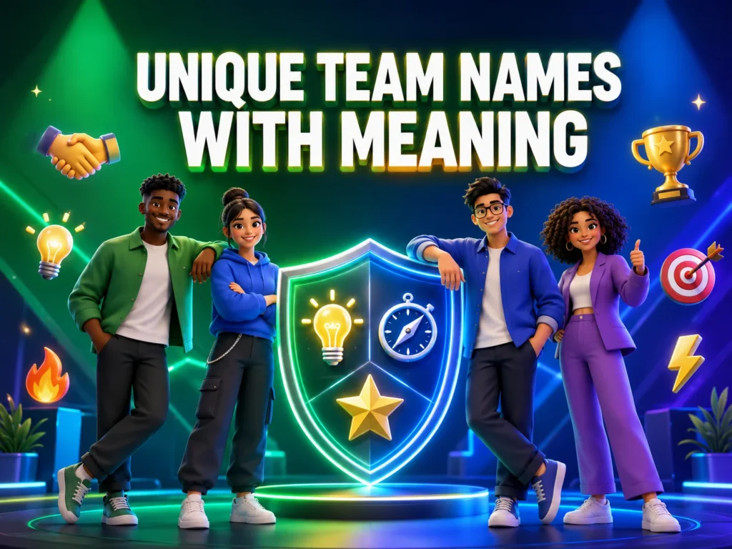 160+ Unique Team Names With Meaning