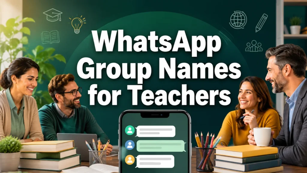 160+ WhatsApp Group Names for Teachers