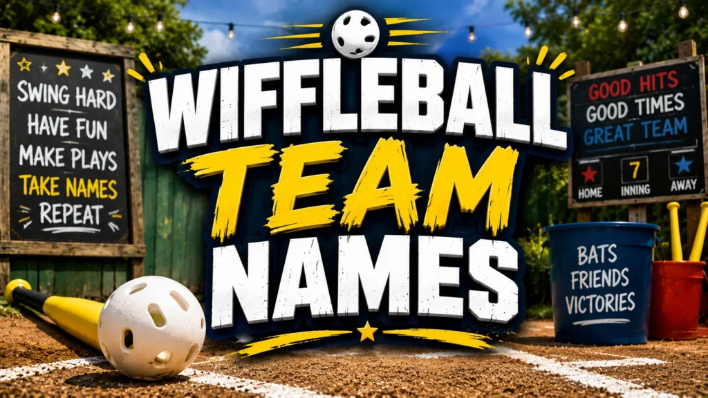 250+ Wiffleball Team Names (Funny, Cool & Creative)