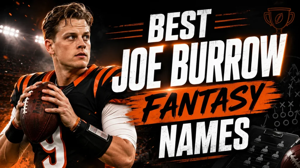 200+ Best Joe Burrow Fantasy Names for 2026