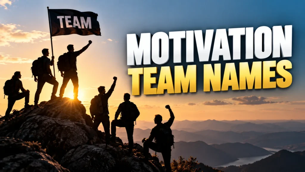 180+ Motivation Team Name Ideas for Every Group