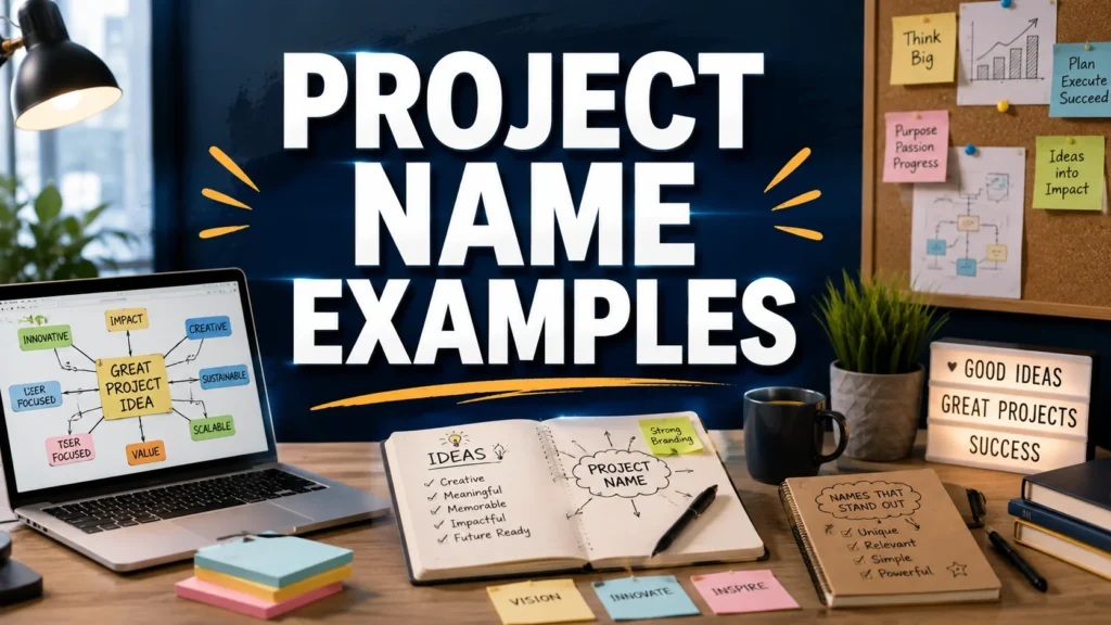 180+ Project Name Example Ideas for Every Type